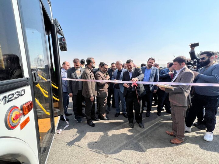 از ۸۱ دستگاه اتوبوس جدید شهری رونمایی شد