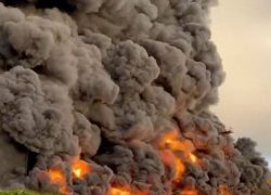 حمله پهپادی به مخازن سوختی در شبه جزیره کریمه