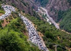 مسدودی جاده چالوس تا پایان اردیبهشت‌