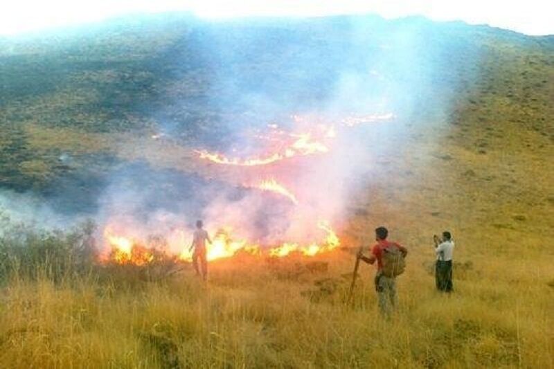 مهار آتش در سمیرم