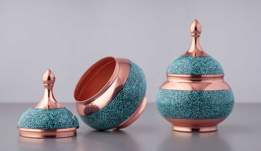 نگهداری از ظروف فیروزه کوبی