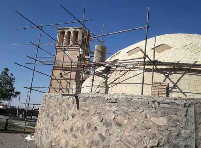 آغاز مرمت آب‌انبار تاریخی روستای تودشکچویه کوهپایه - اصفهان زیبا