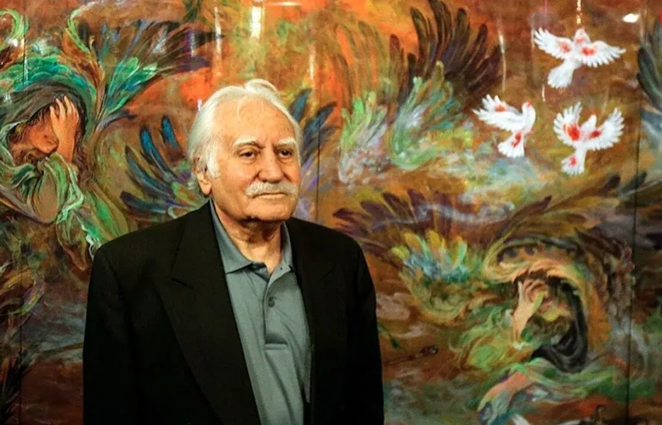 تدفین پیکر استاد فرشچیان در جوار آرامگاه صائب تبریزی