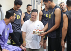 جشن تولدی متفاوت در تمرین عصر جمعه سپاهان