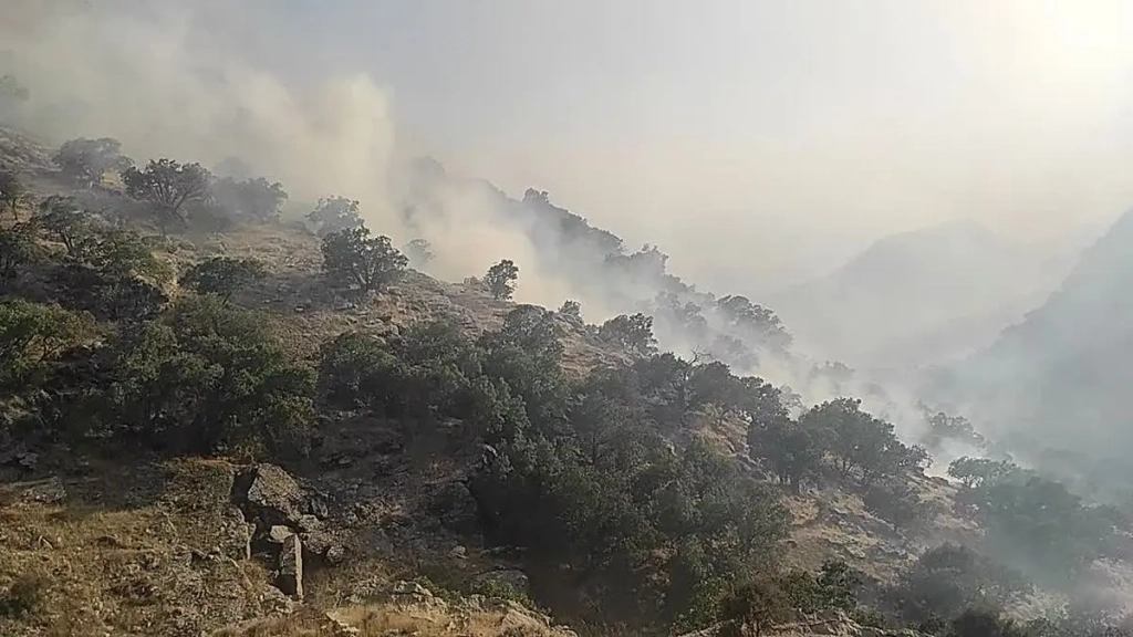 آتش‌سوزی در مراتع استان اصفهان لانه کرده‌ است - اصفهان زیبا