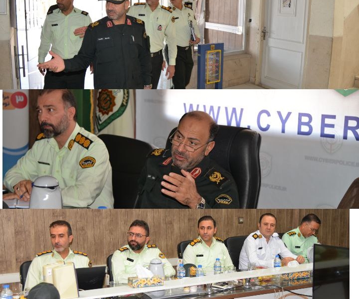 حضور جانشین فرمانده انتظامی اصفهان در پلیس فتا استان حضور جانشین فرمانده انتظامی اصفهان در پلیس فتا استان