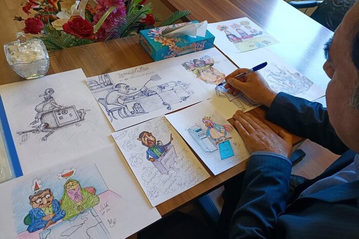 نگاه کاریکاتوری به اصفهان