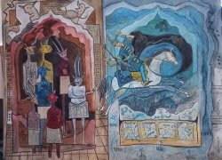 از کیلومترها فاصله آمدم تا آثارم را در اصفهان نمایش دهم