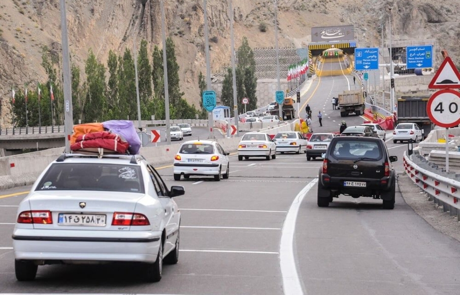 ممنوعیت تردد در محور چالوس و آزادراه تهران–شمال تا ساعت ۱۹