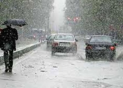 تشدید فعالیت سامانه بارشی با بارش برف و باران در اصفهان