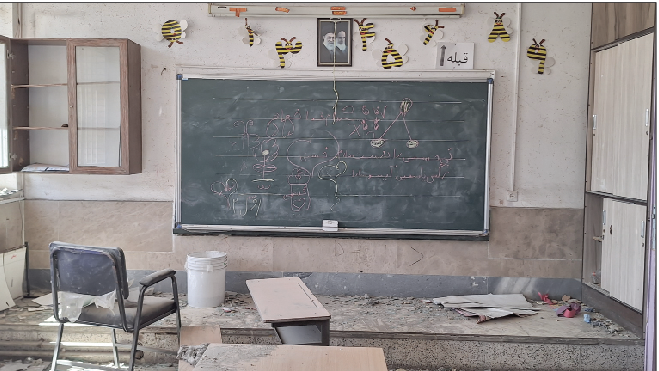 رد موشک بر تن مدرسه دخترانه