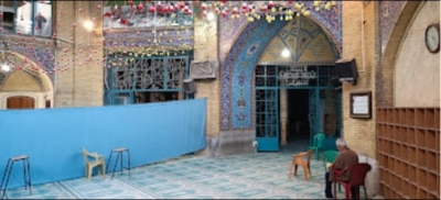 نمای داخلی مسجدالاقصی چهارراه فلسطین