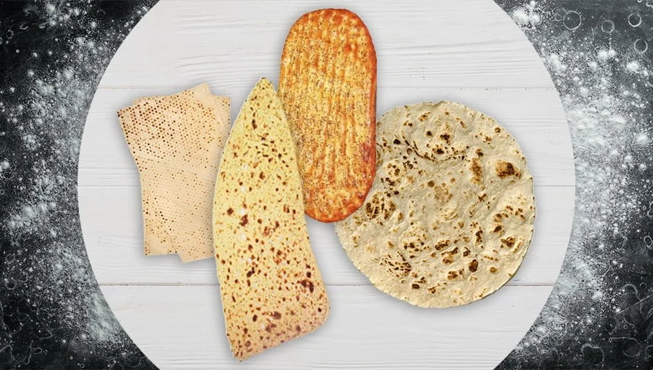 واقعیت ارزش غذایی نان سنگک، بربری، تافتون و لواش