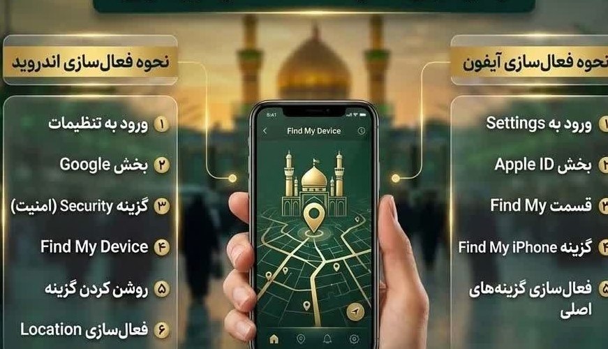 قبل از سفر اربعین، ردیاب گوشی خود را فعال کنید