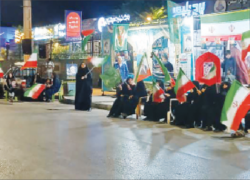 موکبی که از دل مسجد  به خیابان آمد