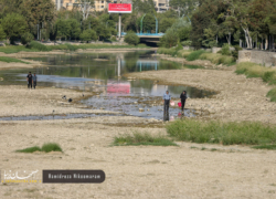 زاینده رود از نفس افتاد