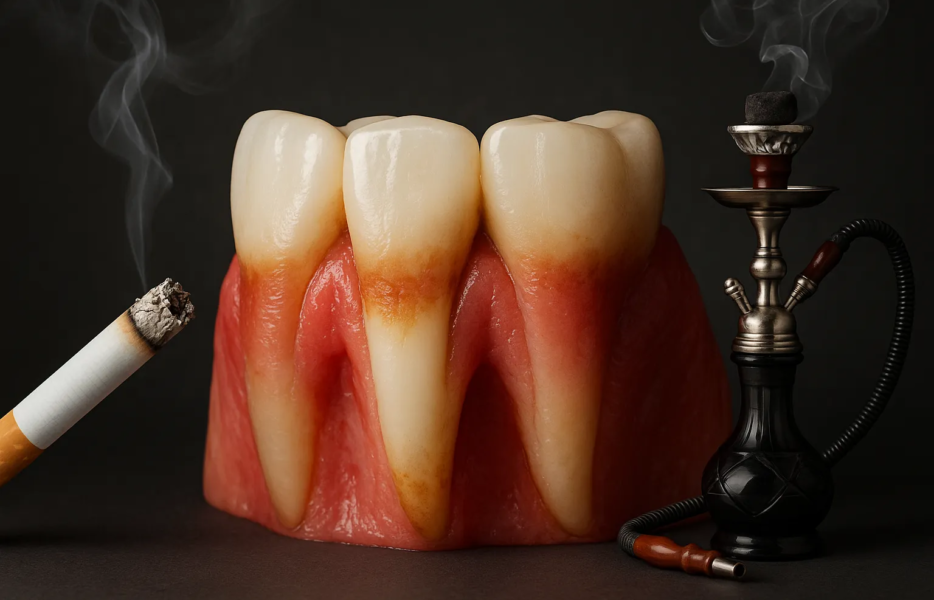 تأثیر دخانیات و قلیان بر سلامت دهان و دندان